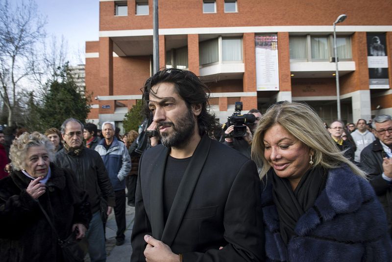 El bailaor Rafael Amargo, en el Auditorio Nacional donde se encuentra instalada la capilla ardiente del guitarrista Paco de Lucía