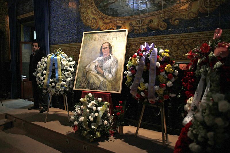 Spanish guitarist Paco de Lucia's wake at the townhall of Algeciras in southern Spain