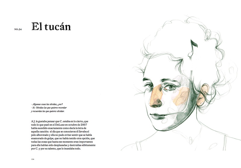 Páginas del relato 'El Tucán', de Paula Bonet