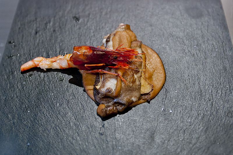 MasterChef - Lasaña de oreja con setas, navajas y salsa de verduras