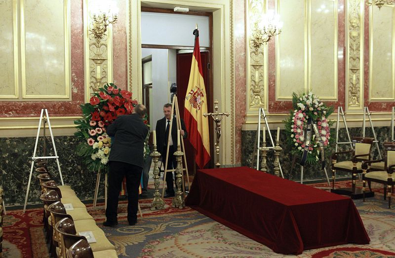 Vista del Salón de los Pasos Perdidos en el Congreso de los Diputados.