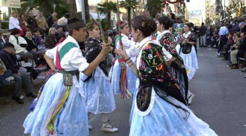 Una 'gaiata' durante las fiestas de la Magdalena, en Castellón.