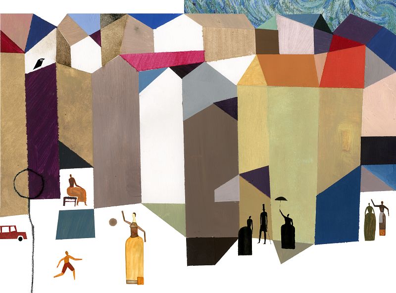 Página de 'El pájaro enjaulado', de Van Gogh y Javier Zabala