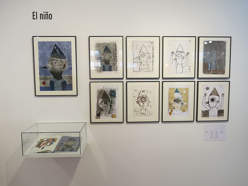 Imagen en la que se aprecia el proceso de trabajo de Javier Zabala