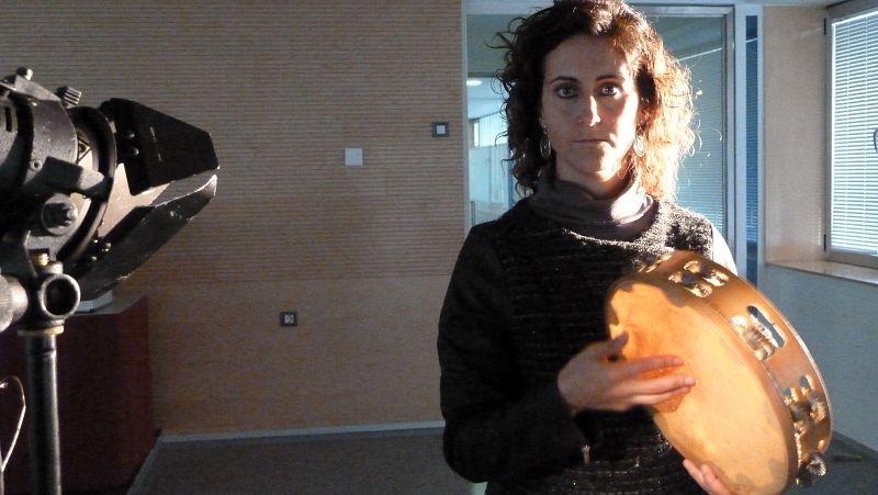 Grabando con Vanesa La Panderetera