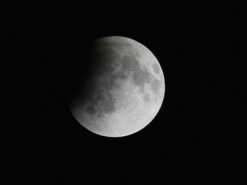 Rare Lunar Eclipse Cast Red Cast Over Moon