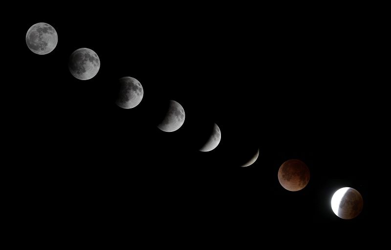 Otro fotomontaje del eclipse visto desde El Salvador.