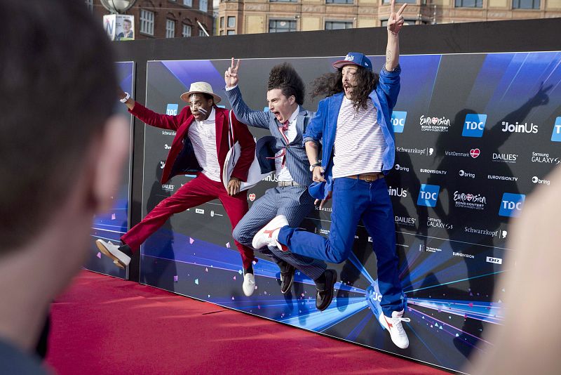 Twin Twin en la Welcome Party de Eurovisión