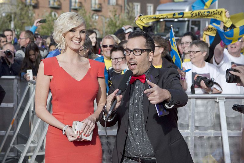 Sanna Nielsen en la Welcome Party de Eurovisión