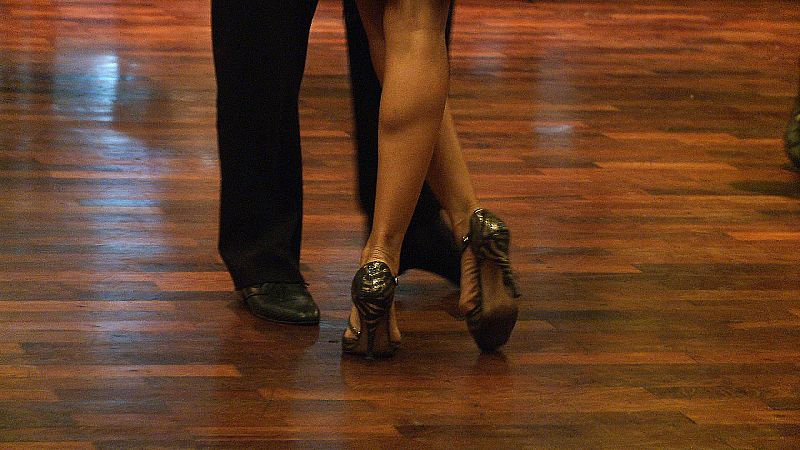 El baile del tango, típico en Argentina