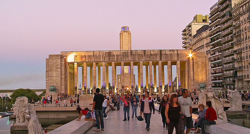El mirador del Monumento Nacional a la Bandera