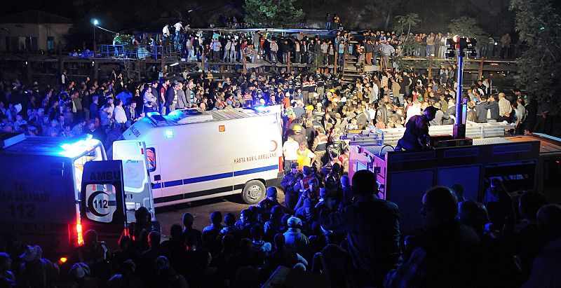 Vista general de los alrededores de la mina en Manisa, Turquía