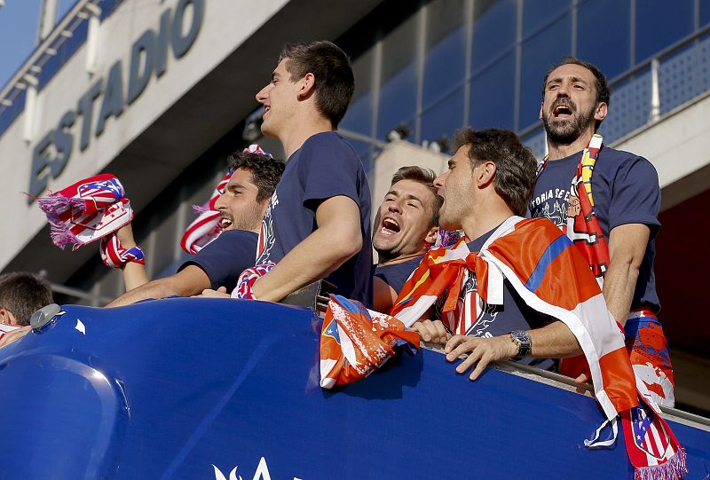 EL ATLÉTICO DE MADRID CELEBRA CON LOS AFICIONADOS EL TÍTULO DE LIGA