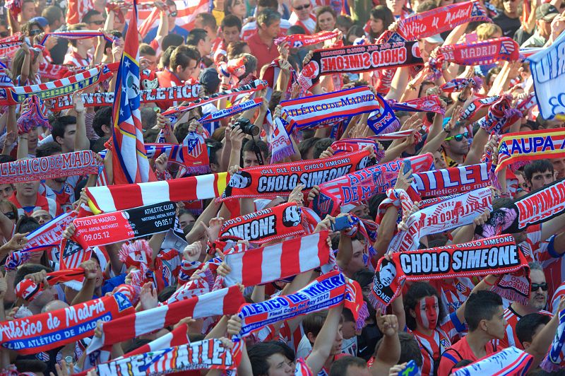 EL ATLÉTICO DE MADRID CELEBRA CON SU AFICIÓN EL TÍTULO DE LIGA