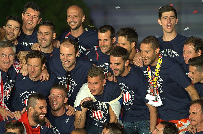 EL ATLÉTICO DE MADRID CELEBRA CON LOS AFICIONADOS EL TÍTULO DE LIGA