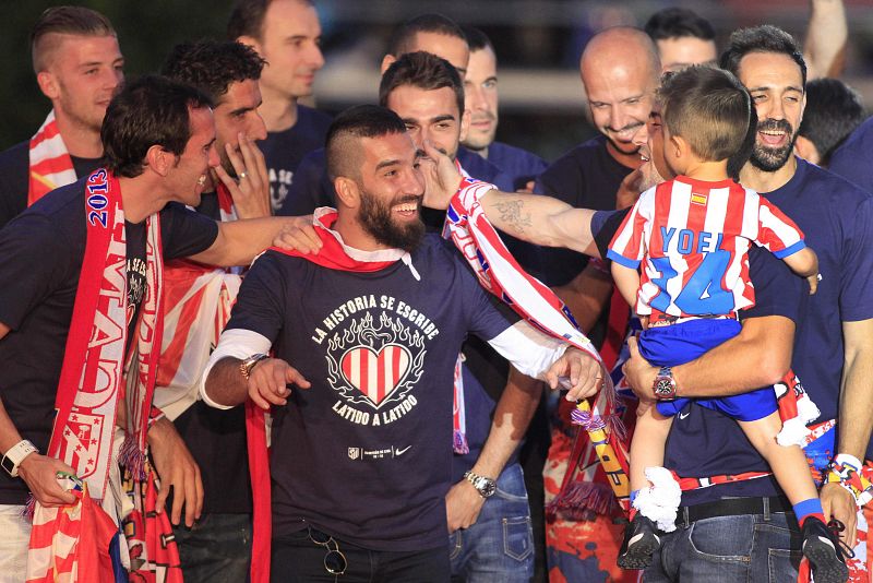 EL ATLÉTICO DE MADRID CELEBRA CON LOS AFICIONADOS EL TÍTULO DE LIGA