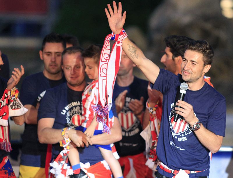 EL ATLÉTICO DE MADRID CELEBRA CON LOS AFICIONADOS EL TÍTULO DE LIGA