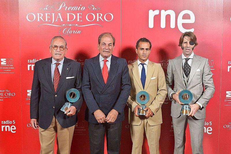 De izquierda a derecha: Eduardo y Antonio Miura, Iván Fandiño y José Padilla