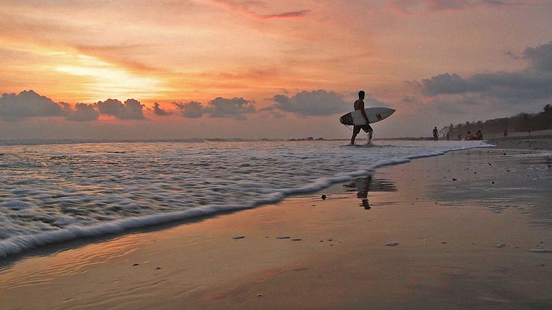 Uno de los bellos atardeceres de Puntarenas