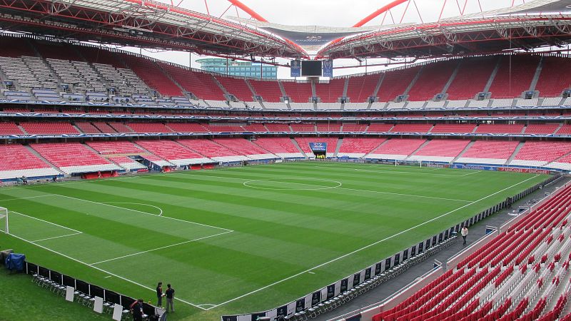 Vista general de las gradas del Estádio da Luz.