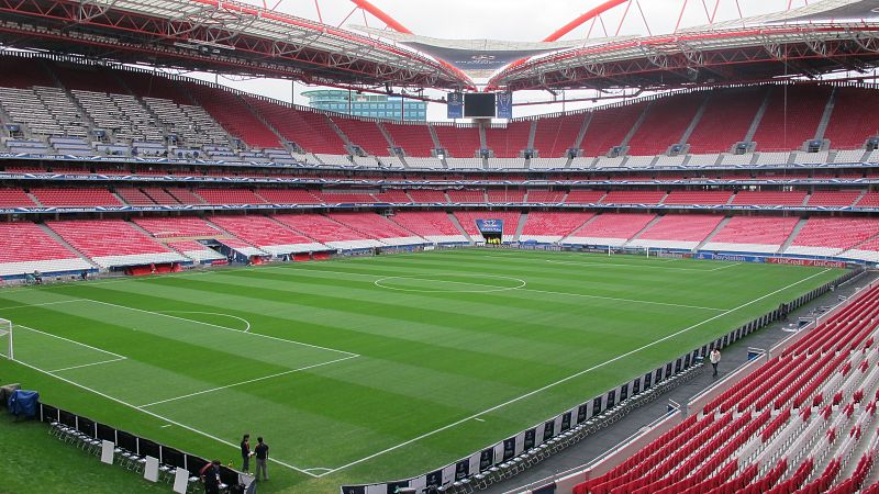 Vista general de las gradas del Estádio da Luz.