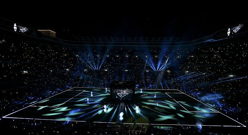 La iluminación del estadio ha sido uno de los platos fuertes de la noche.