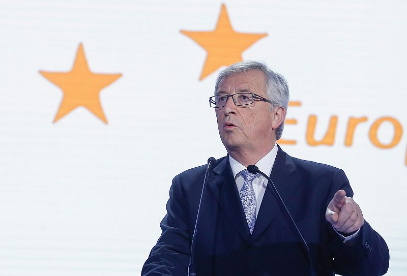 El candidato del Partido Popular Europeo para presidir la Comisión Jean-Claude Juncker valora los resultados de la jornada electoral en rueda de prensa.