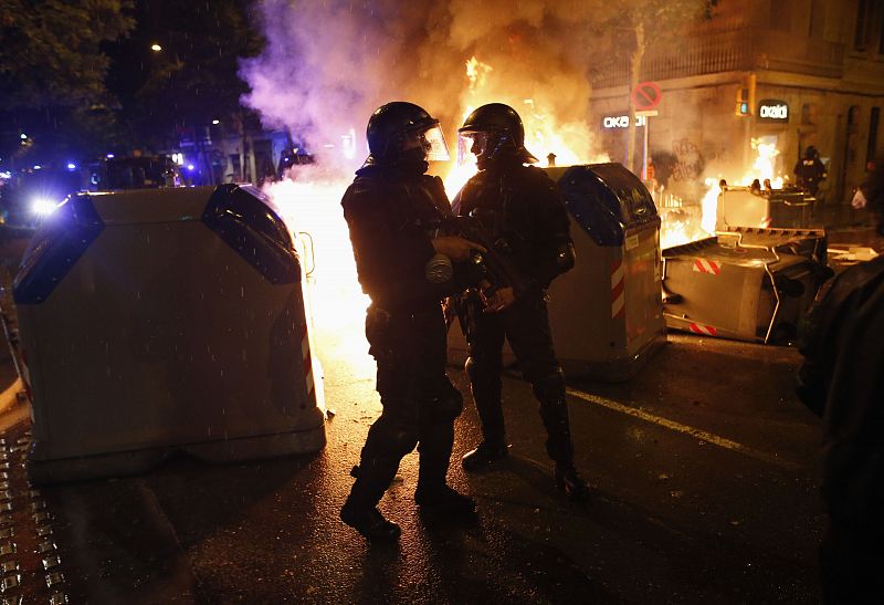 Muchos de los incidenrtes han tenido como epicentro la calle Sants, en Barcelona