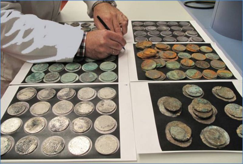  Proceso de restauración del tesoro de "La Mercedes"