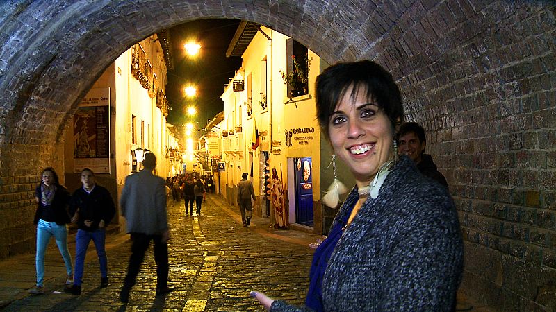 Estela en plena calle Ronda