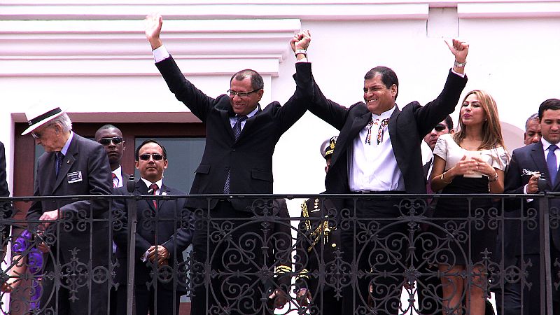 Rafael Correa, el presidente de la República de Ecuador