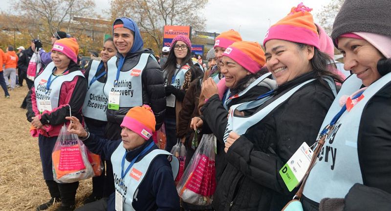 Los voluntarios del maratón de Nueva York