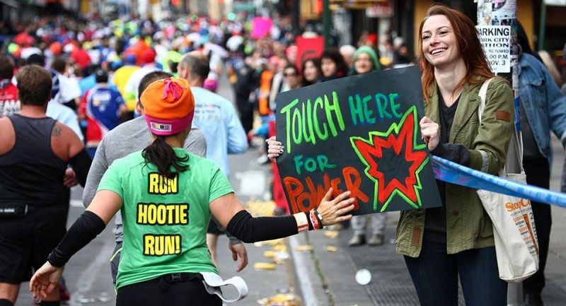Espectadores del maratón de Nueva York
