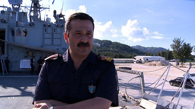 Rubén en la fragata