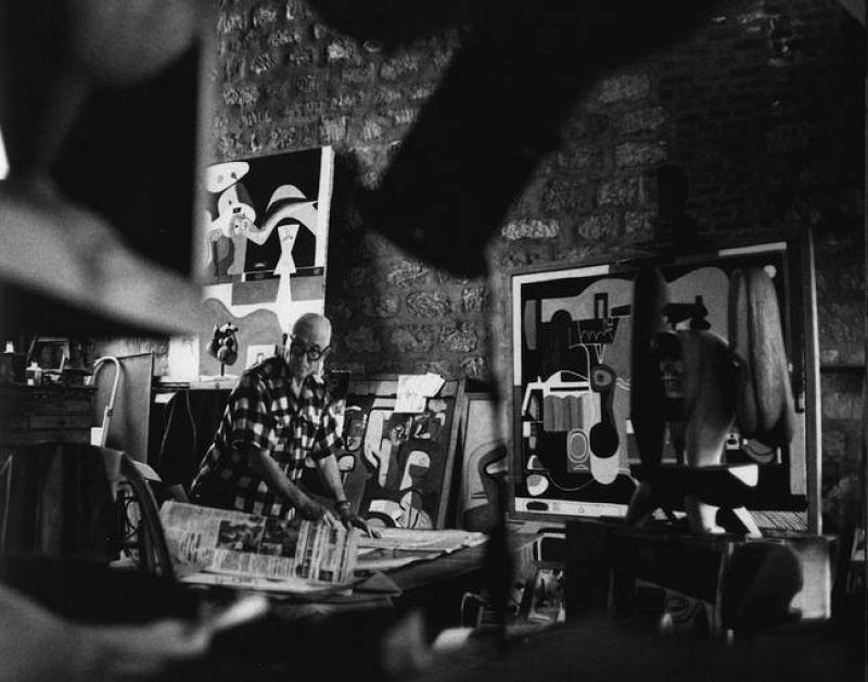  Le Corbusier en su estudio del 24 de la Rue Nungesser-et-Col