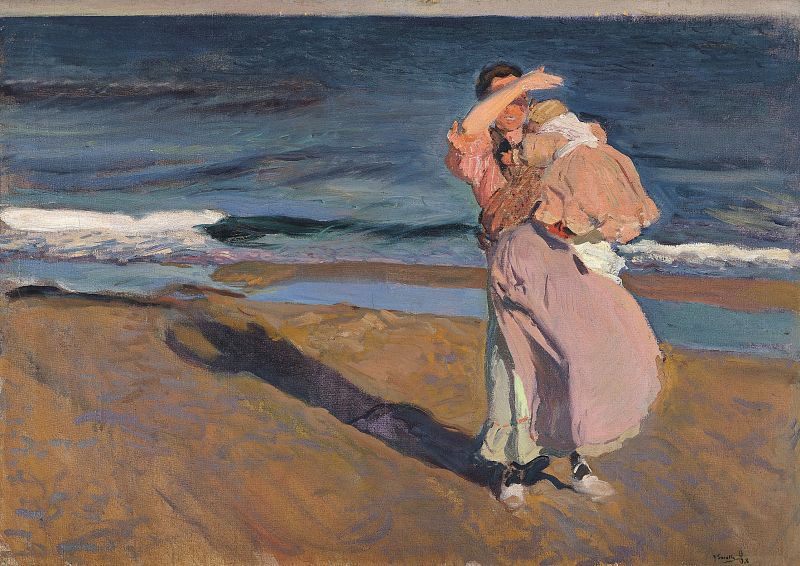 Pescadora con su hijo (1908)