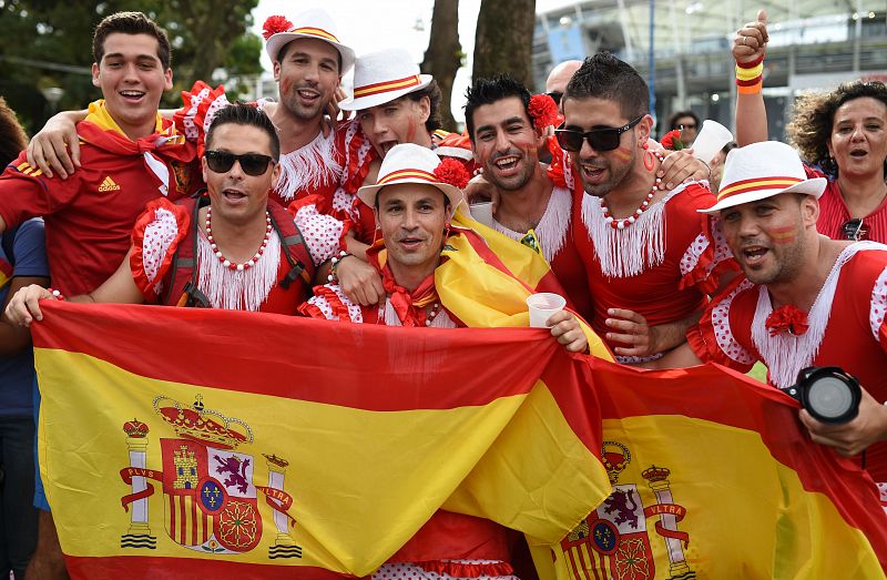 A pesar de ser menos en cuanto a número, los aficionados españoles han hecho todo lo posible por hacerse notar.