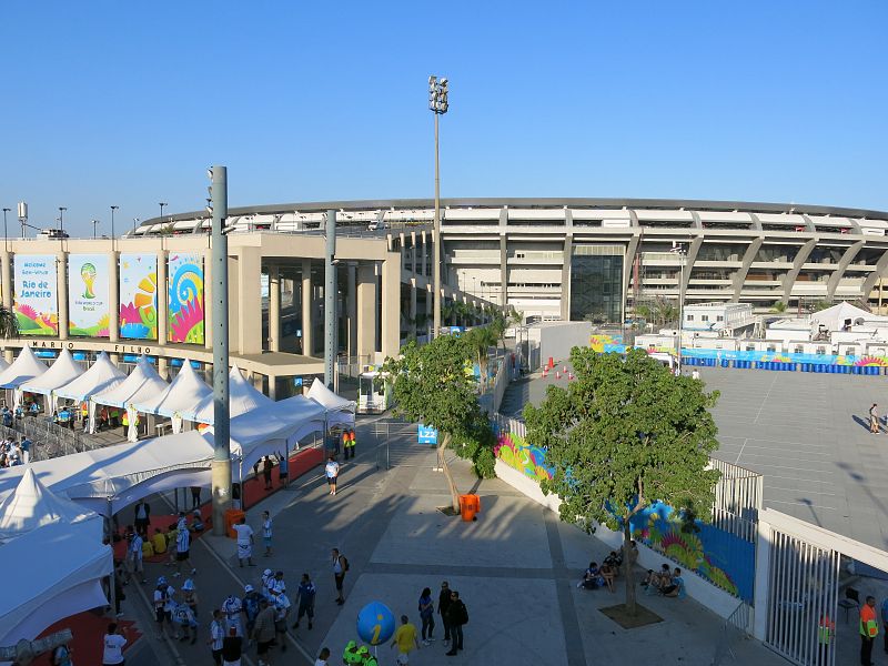 El mítico estadio de Maracaná, momentos antes de su primer partido en el Mundial.