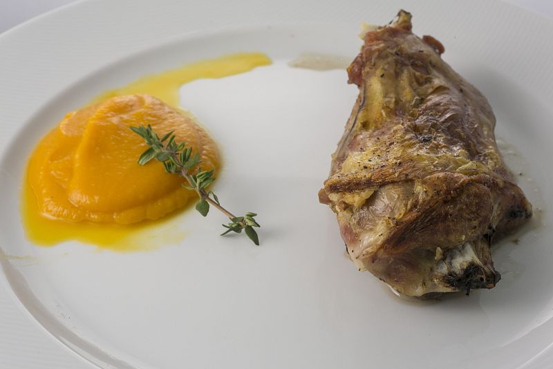 MasterChef - Baifo asado con puré de calabaza