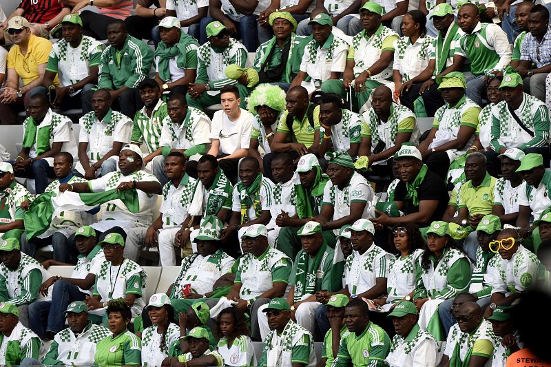 Nigeria también estará acompañada por sus aficionados en Brasil.