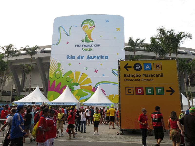 El estadio de Maracaná, momentos antes del inicio del partido.