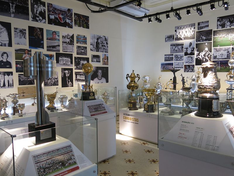 La sala de trofeos del Fluminense.