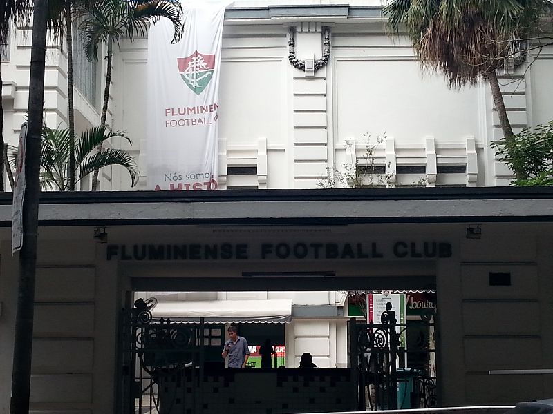 La entrada de la sede del Fluminense, situada en el barrio de Laranjeiras en Río de Janeiro.