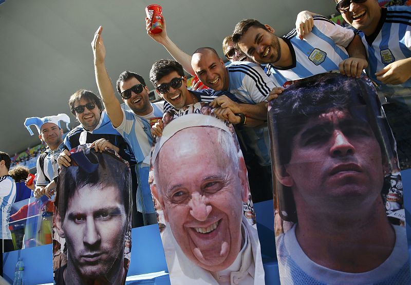 Los tres ídolos de los aficionados argentinos.