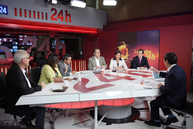 Cayo Lara en La Noche en 24 Horas con Sergio MartínPrograma del 09/06/14