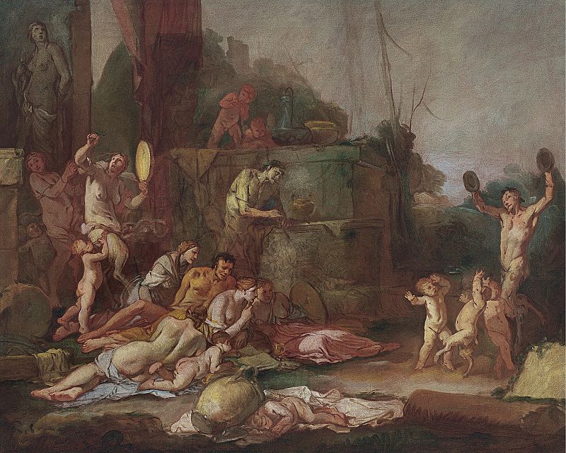 'Bacanal' (1660-1665), Giulio Carpioni