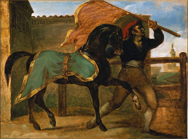 'Carrera libre de caballos' (1817), Theodore Géricault