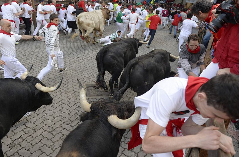 SEGUNDO ENCIERRO CON TOROS DE LA GANADERÍA DE DOLORES AGUIRRE YBARRA