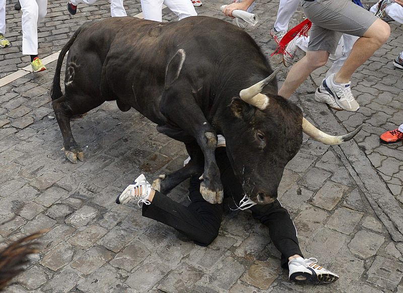 SEGUNDO ENCIERRO CON TOROS DE LA GANADERÍA DE DOLORES AGUIRRE YBARRA