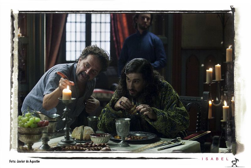 Oriol Ferrer, director del capítulo 28 charla con Hector Carballo sobre cómo afrontar su interpretación de Carlos VIII de Francia